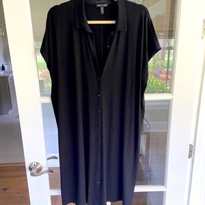 Eileen fisher black knit dress